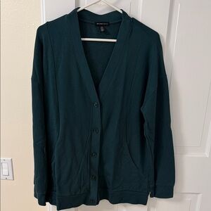 Beyond Yoga Deep Green Cardigan